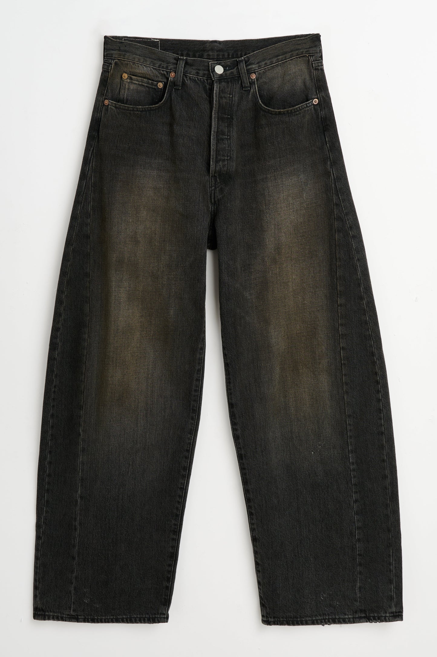 ssstein Deformation Wide Denim Jeans Black
