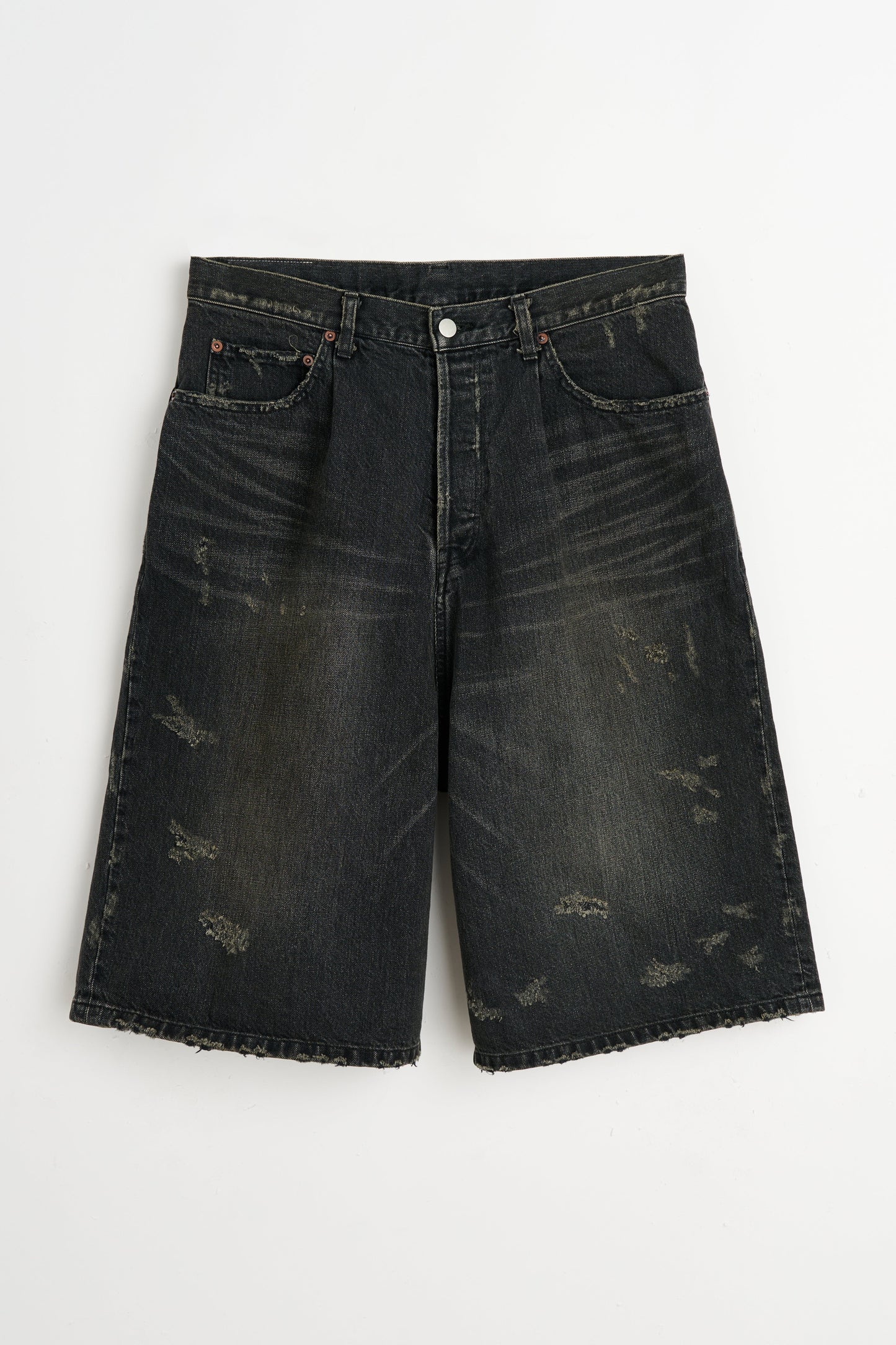 ssstein Baggy Denim Shorts Black