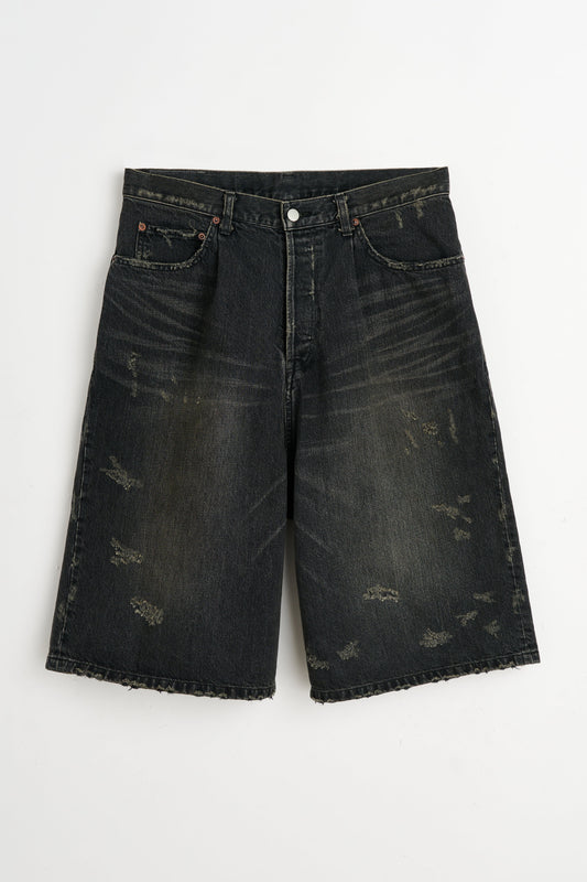 ssstein Baggy Denim Shorts Black
