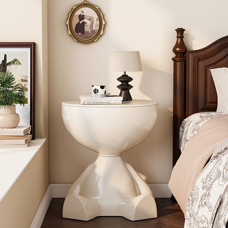 Side Table with Removable Tray & Storage