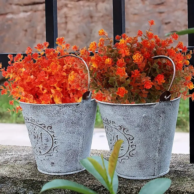 Vibrant Artificial Fall Flowers - Set of 4