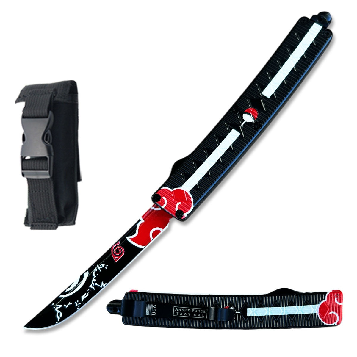 8.5" Sasuki Grass Cutter Anime Automatic OTF Knife - TOPHATTER'S ARMORY DEALS