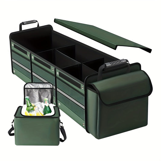 Car Storage Bag Foldable Trunk Organizer with Ice Pack