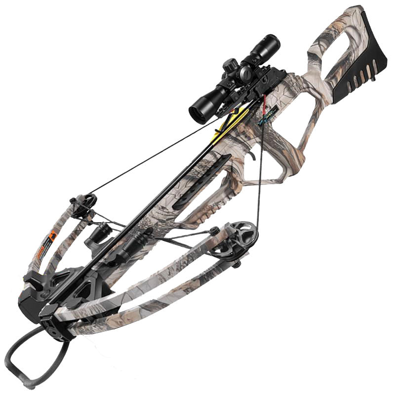 Valiant Camo Compound Rifle Crossbow 185 lbs 4x32 Scope Package