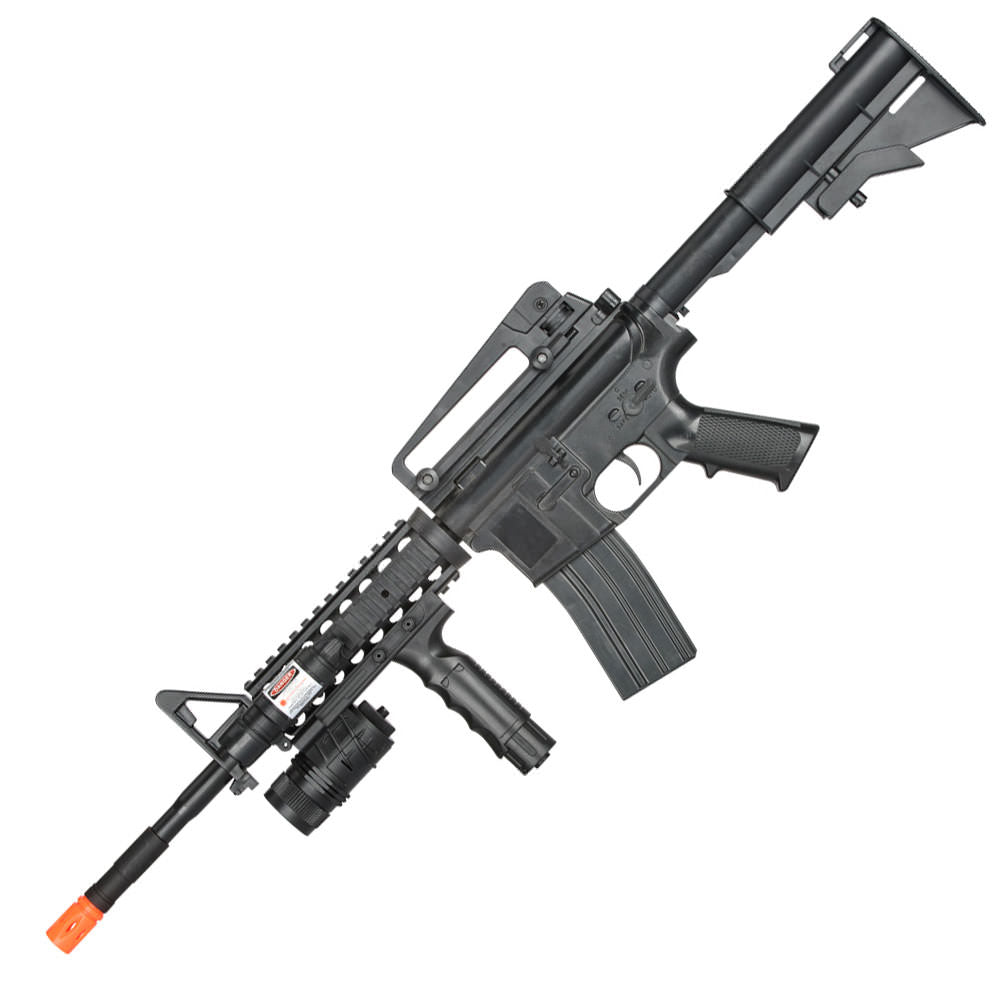 P1158B Spring Airsoft M4 M4A1 Replica Carbine Assault Rifle with Foregrip - TOPHATTER'S ARMORY DEALS