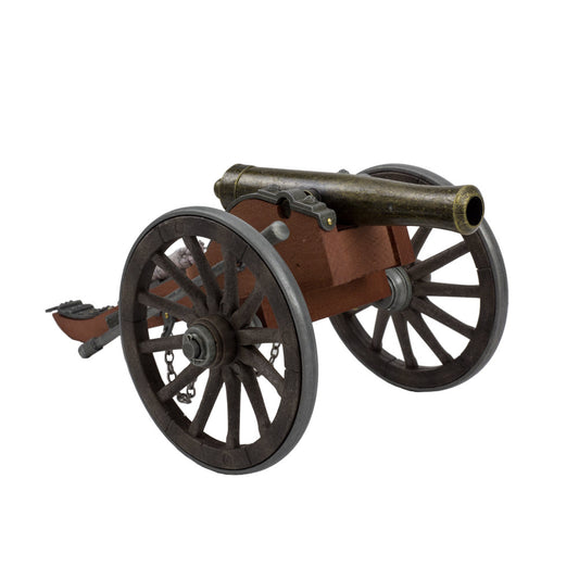 Civil War Brass Barrel Cannon, 1/14 Detailed Scale Model, Confederate