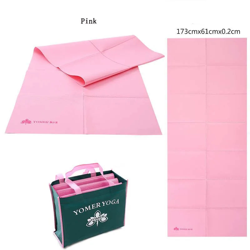 2MM Portable Folding Yoga Mat
