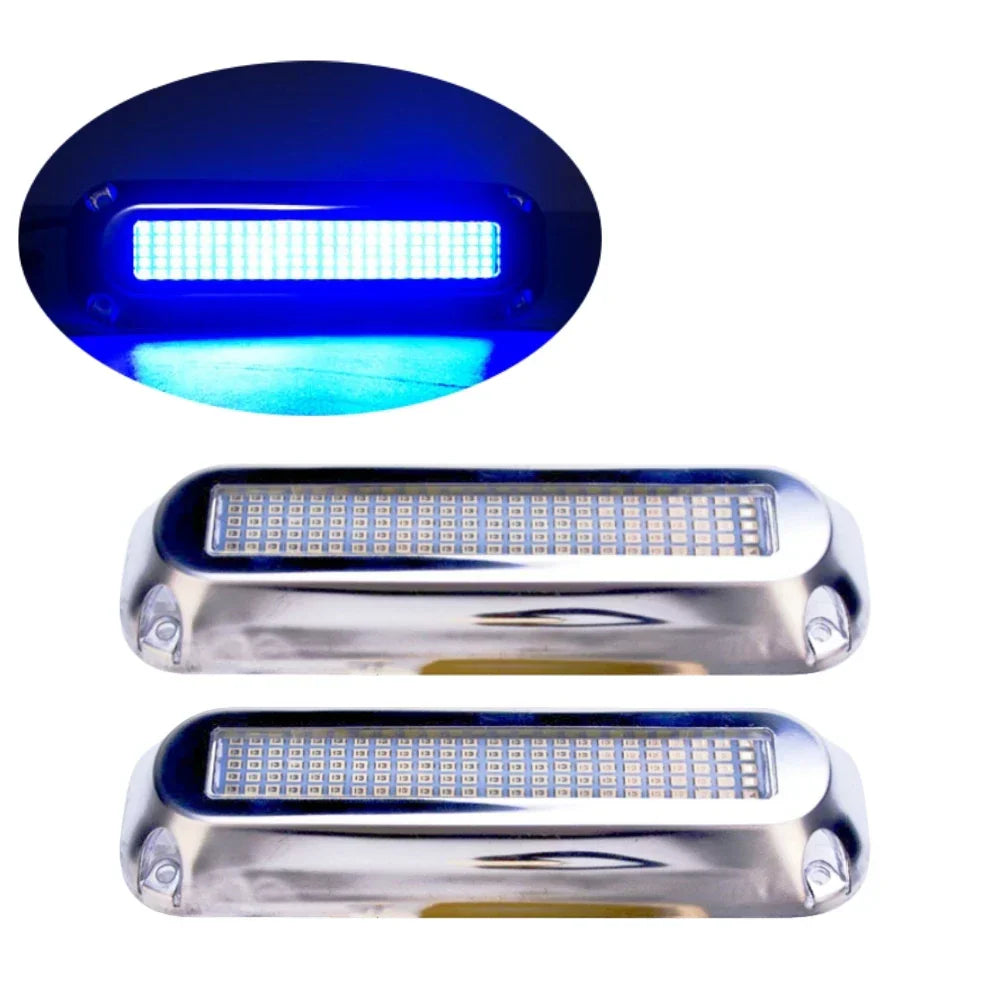 2PCS 120 LED Underwater Boat Lights