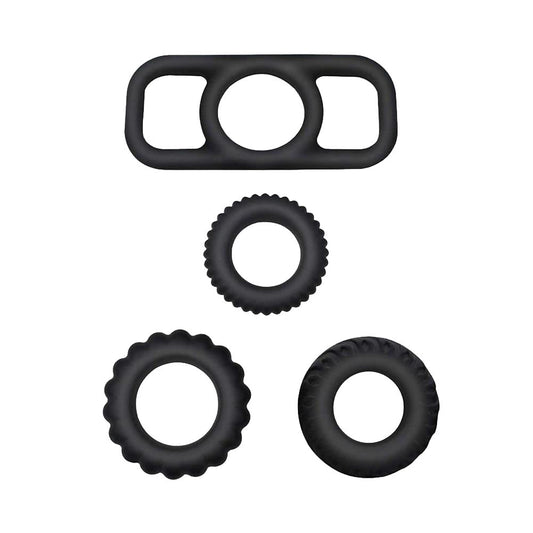 1.1-Inch Stamina Trainer Erection Enhancer 4 Separated Penis Ring - Adult Wellness Product product image for intimate wellnes