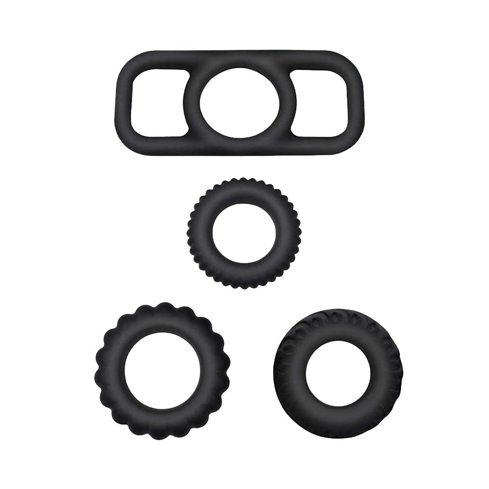 1.1-Inch Stamina Trainer Erection Enhancer 4 Separated Penis Ring - Adult Wellness Product product image for intimate wellnes