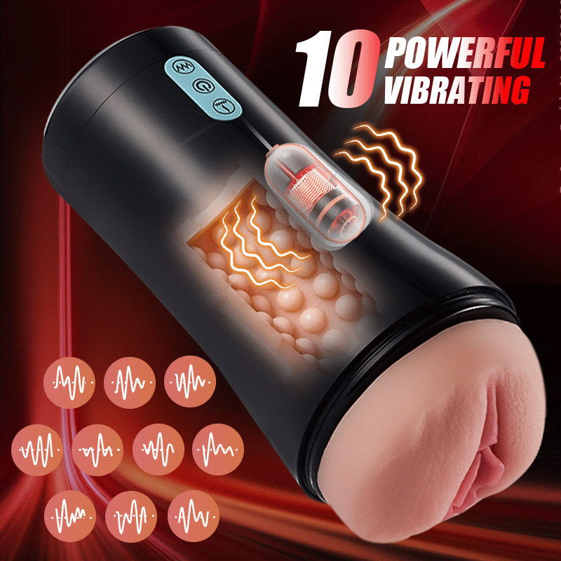 James - Classic 10 Tongue Licking 10 Vibrating Male Stroker
