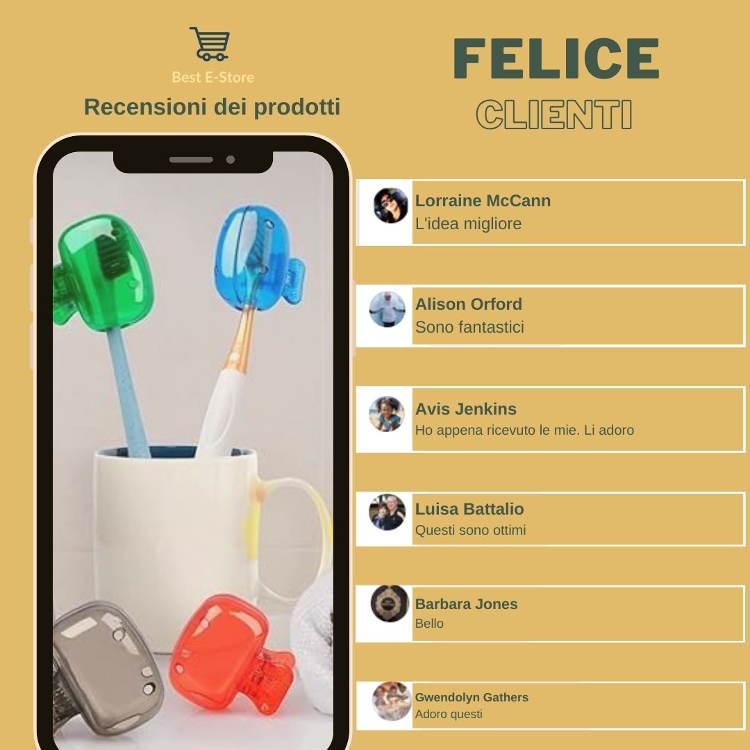 🎒 Protezioni Portatili Spazzolini Denti: Compagni Viaggio Colorati Igienici 🌟