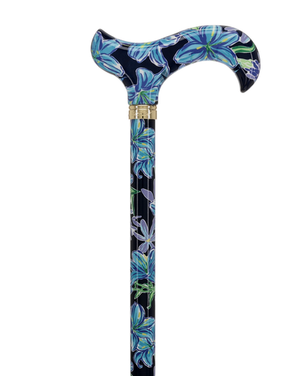 HD Pattern Designer Cane - Matching Handle & Shaft - Durable Adjustable Aluminum