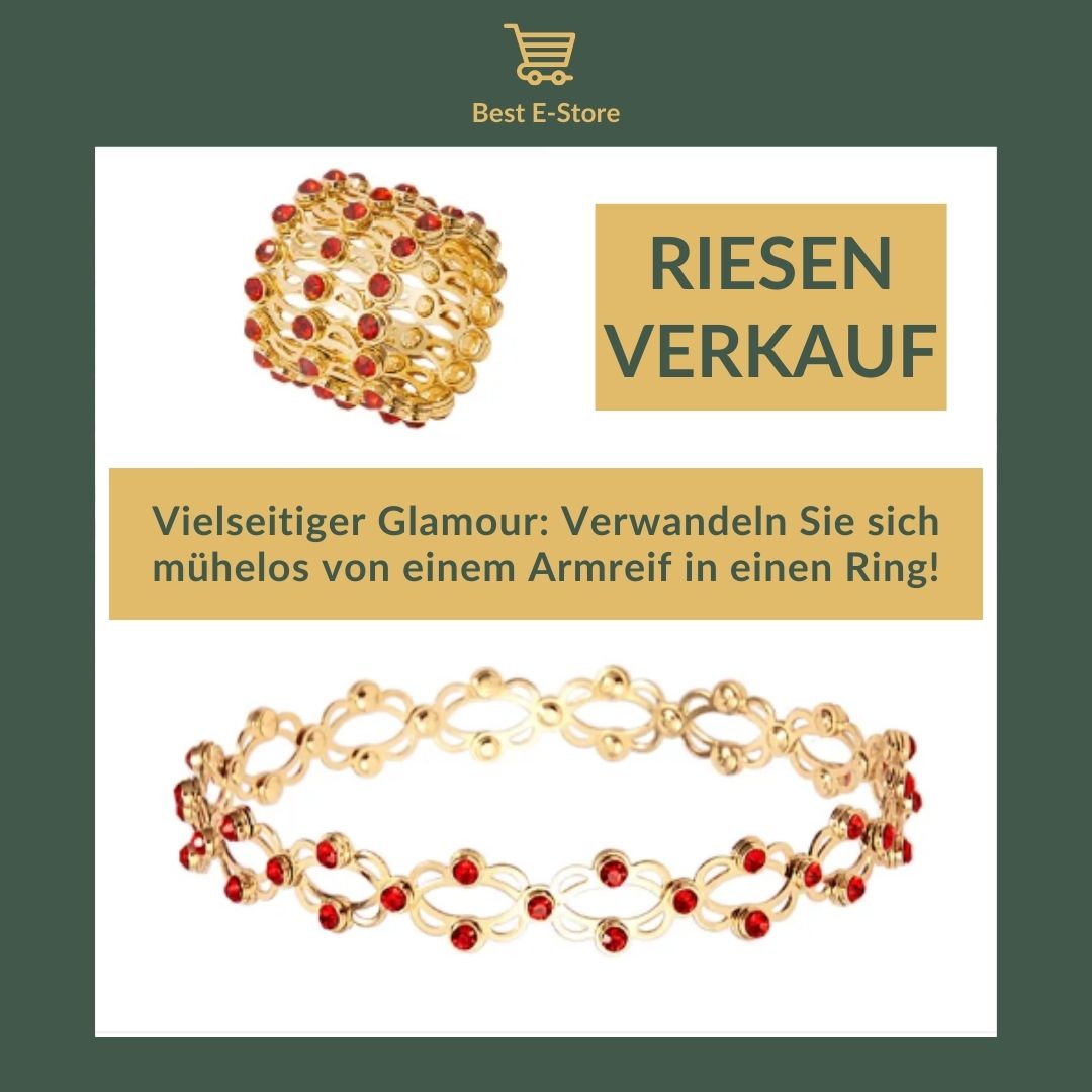 🎁 Das perfekte Geschenk: Wandelbarer Armreif funkelnden Zirkoniasteinen 💎