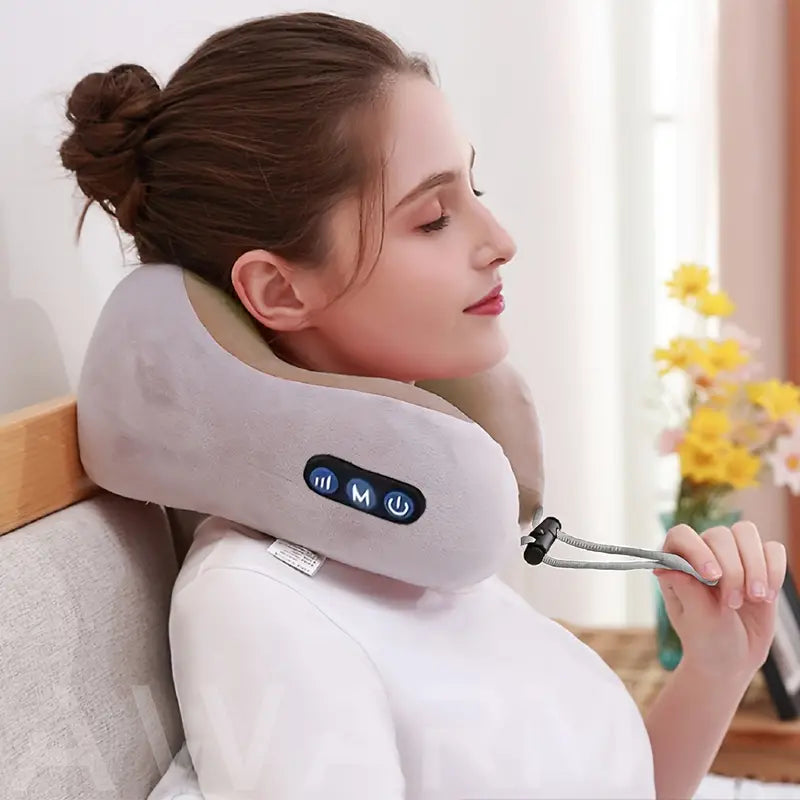 Soothing Heat Therapy Neck Massager - U-Shaped Pillow