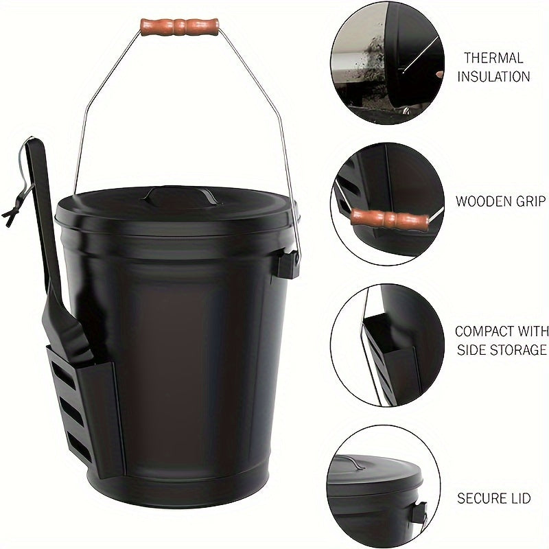 Galvanized Ash Bucket Set with Shovel