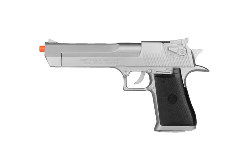 KWC Magnum Licensed Desert Eagle .44 Airsoft Spring Pistol Silver - TOPHATTER'S ARMORY DEALS