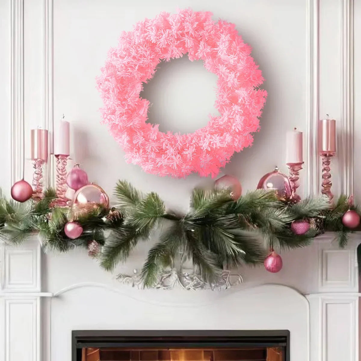 Christmas Wreath Snowflake Door Hanging