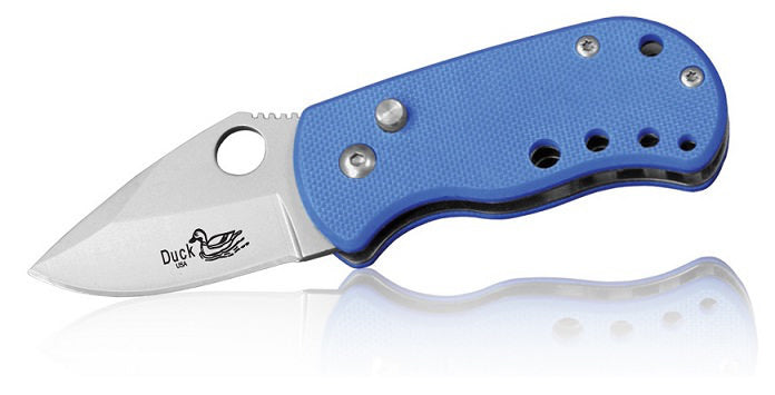 CA Legal Automatic Knife Blue G10 Handle - 1.75 Inch Blade - TOPHATTER'S ARMORY DEALS