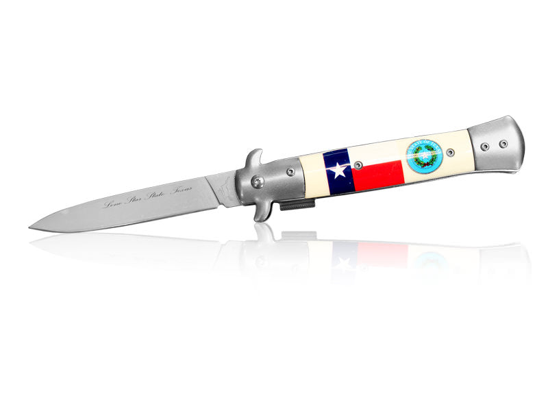 Pocket Knife Stilleto Texas Spring Assisted Knife