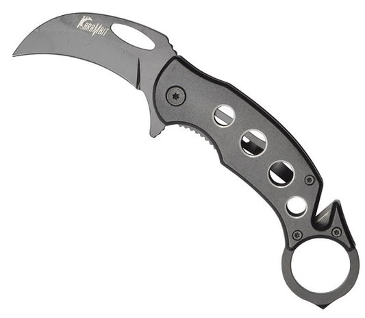 5 Inch Black Karambit Tactical Rescue Spring Assisted Opening Knife