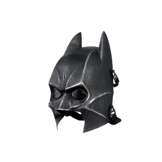 Bat The Dark Knight Wire Mesh Airsoft Face Mask, Weathered Black