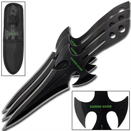 Nefarious Zombie Killer 3 Piece Throwing Knife Set - TOPHATTER'S ARMORY DEALS