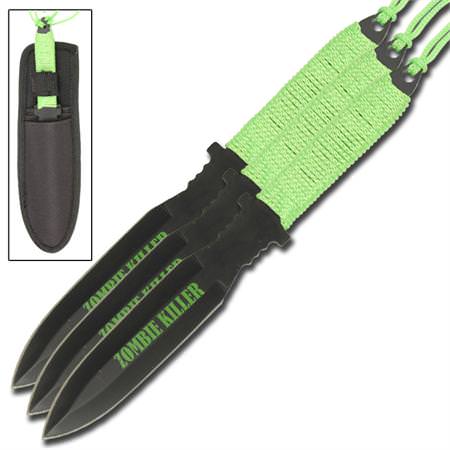 Critical Hit Zombie Killer 3 Piece Throwing Knives