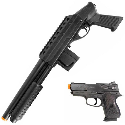 Smith & Wesson M3000 Pistol Grip Shotgun Kit with CS Airsoft Pistol