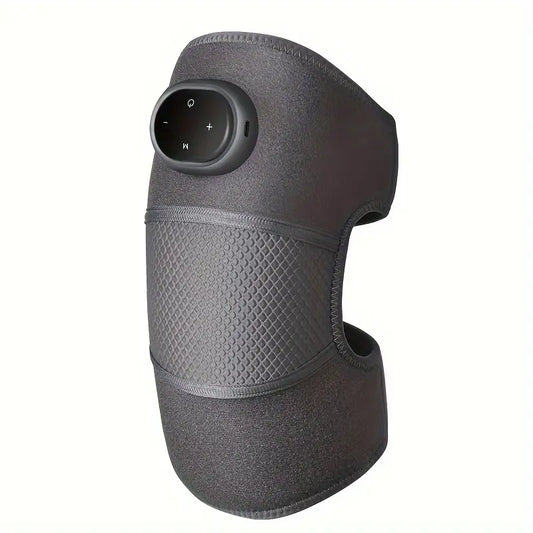 1PC Heated 3-In-1 Knee, Elbow, and Shoulder Massager Brace with Adjustable Heating Modes - Grey
