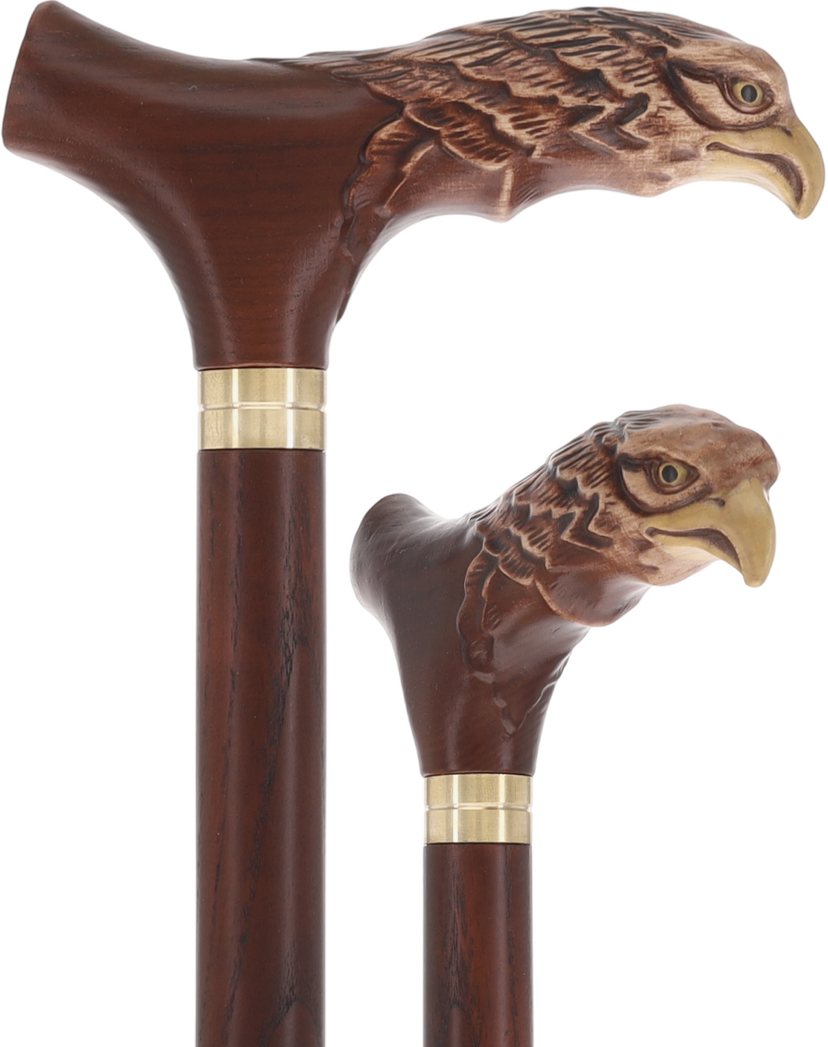 Bald Eagle US Patriotic Walking Cane | Hand-Carved Ash Wood by GC-Artis
