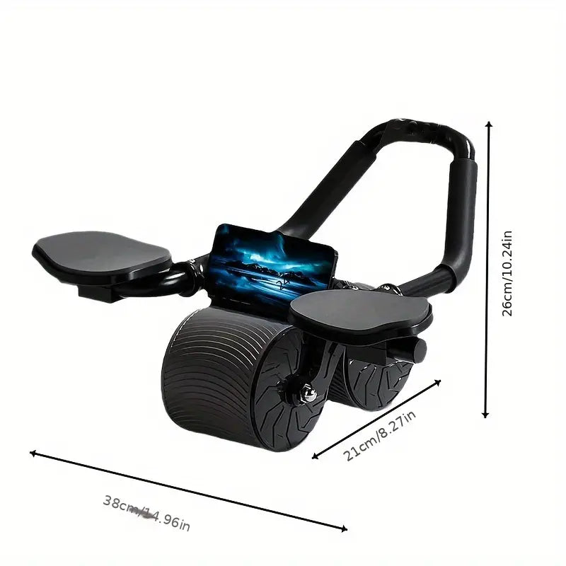 Automatic Rebound Abdominal Wheel with Elbow Pad