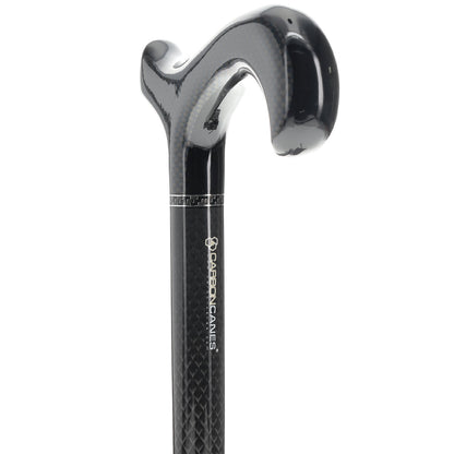 Exclusive Dr. House Flame Derby Cane - Carbon Fiber