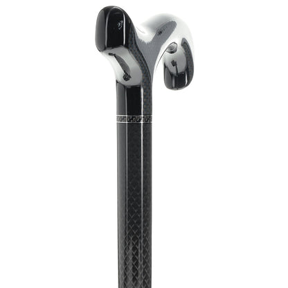 Exclusive Dr. House Flame Derby Cane - Carbon Fiber