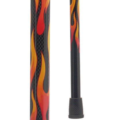 Exclusive Dr. House Flame Derby Cane - Carbon Fiber