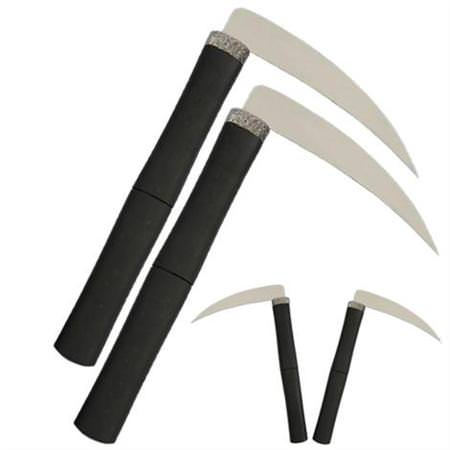 2 Pcs Kama Set Japanese Arts Defense - TOPHATTER'S ARMORY DEALS