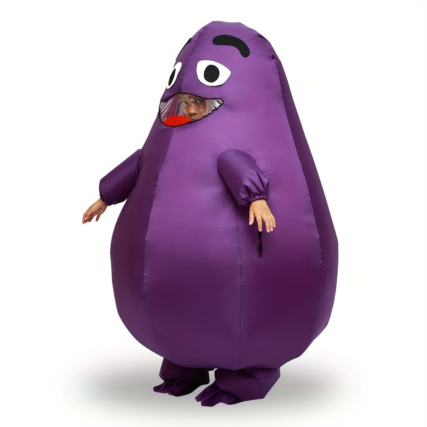 Cartoon Potato Halloween Costume with Glasses