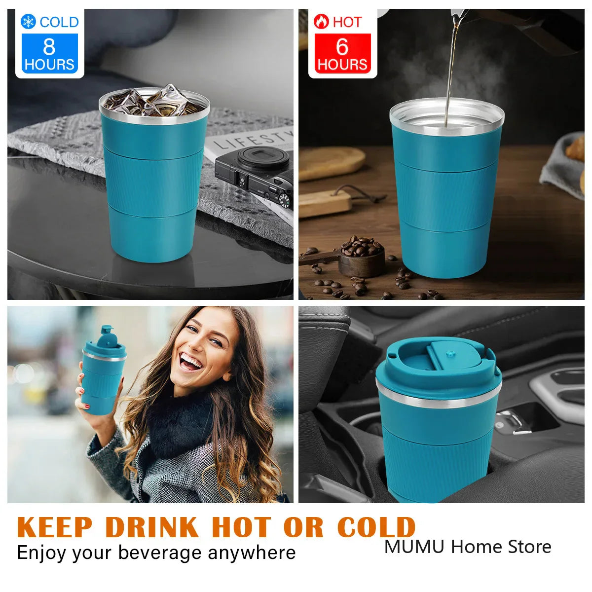 Insulated Travel Coffee Stainless Steel Mug