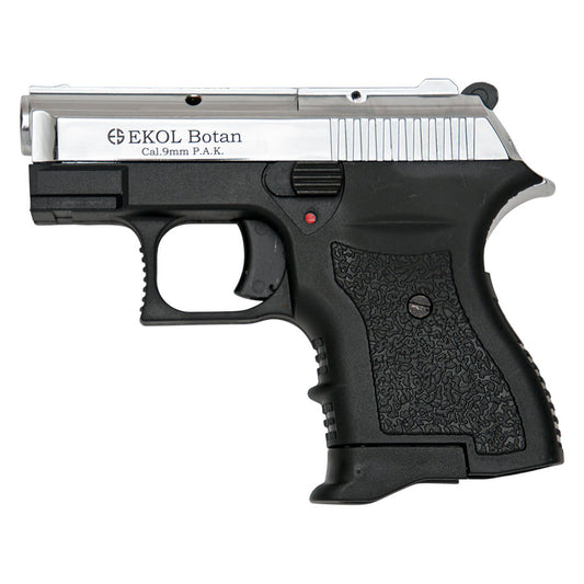 Botan 9MM Blank Firing Chrome Finish Starter Pistol