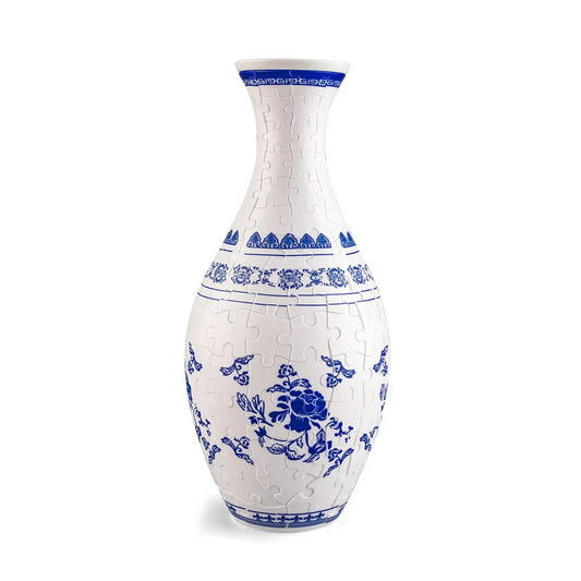 3D Art Puzzle Vase Porcelain Flower Vase