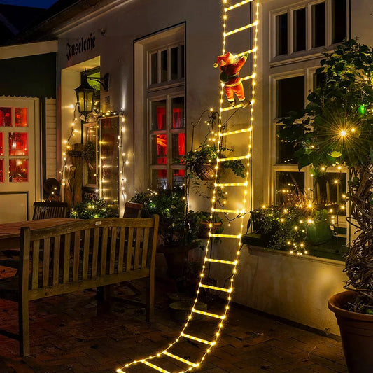 3M Santa Claus Climbing Ladder with Warm Lights