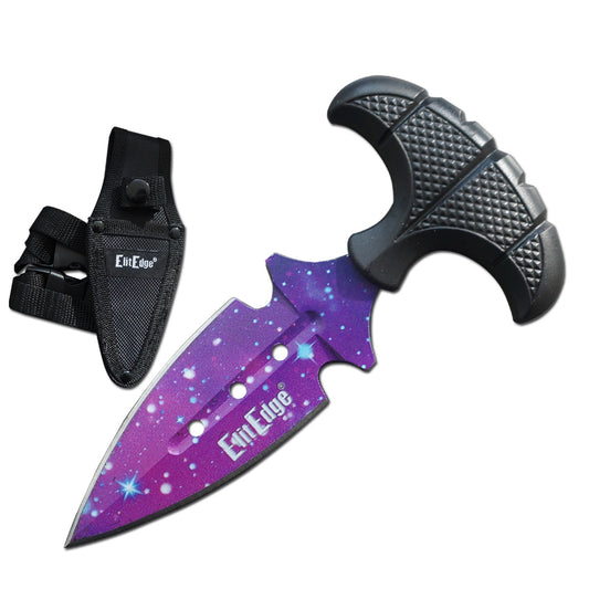 Military Galaxy Push Dagger Dual Edge Fixed Blade Knife