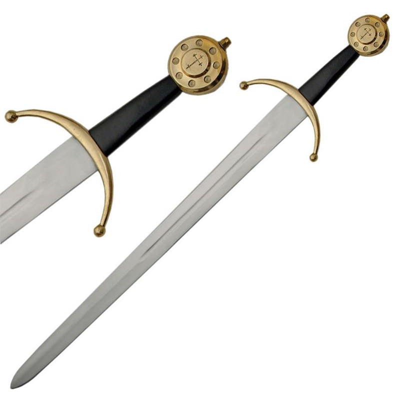 Knights Classic Medieval War Broad Sword - TOPHATTER'S ARMORY DEALS
