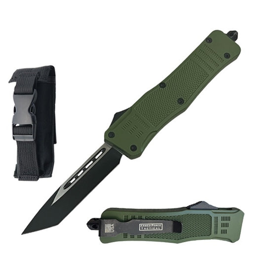8.25" Military Tracker OTF Dual Action Automatic Tanto Pocket Knife
