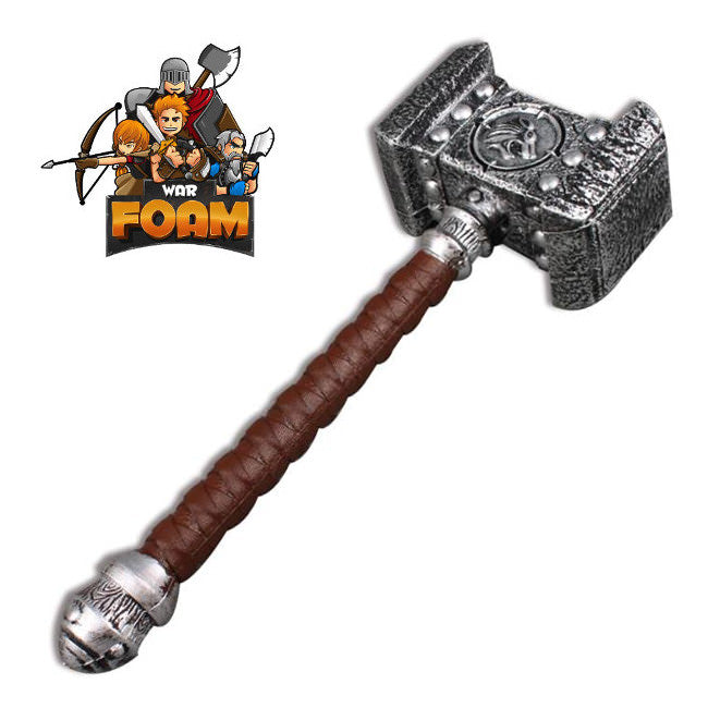 Medieval Foam Costume Block Battle Hammer LARP Cosplay