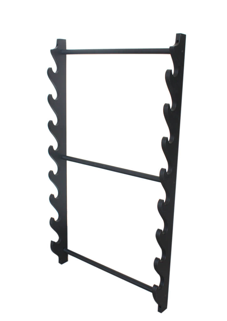 8 Tiers Deluxe Katana Sword Wall Mounted Display Stand Rack/Wall Hanging - TOPHATTER'S ARMORY DEALS