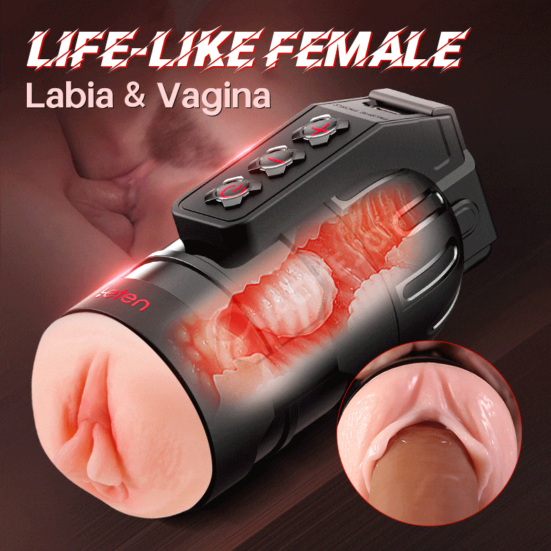 Flash - 10 Vibrating Male Masturbator Stroker With Voice Mode, APP Control