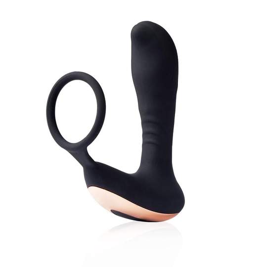 Remote Control 7-Frequency Vibration Prostate Stimulator with Penis Ring - Adult Wellness Product product image for intimate