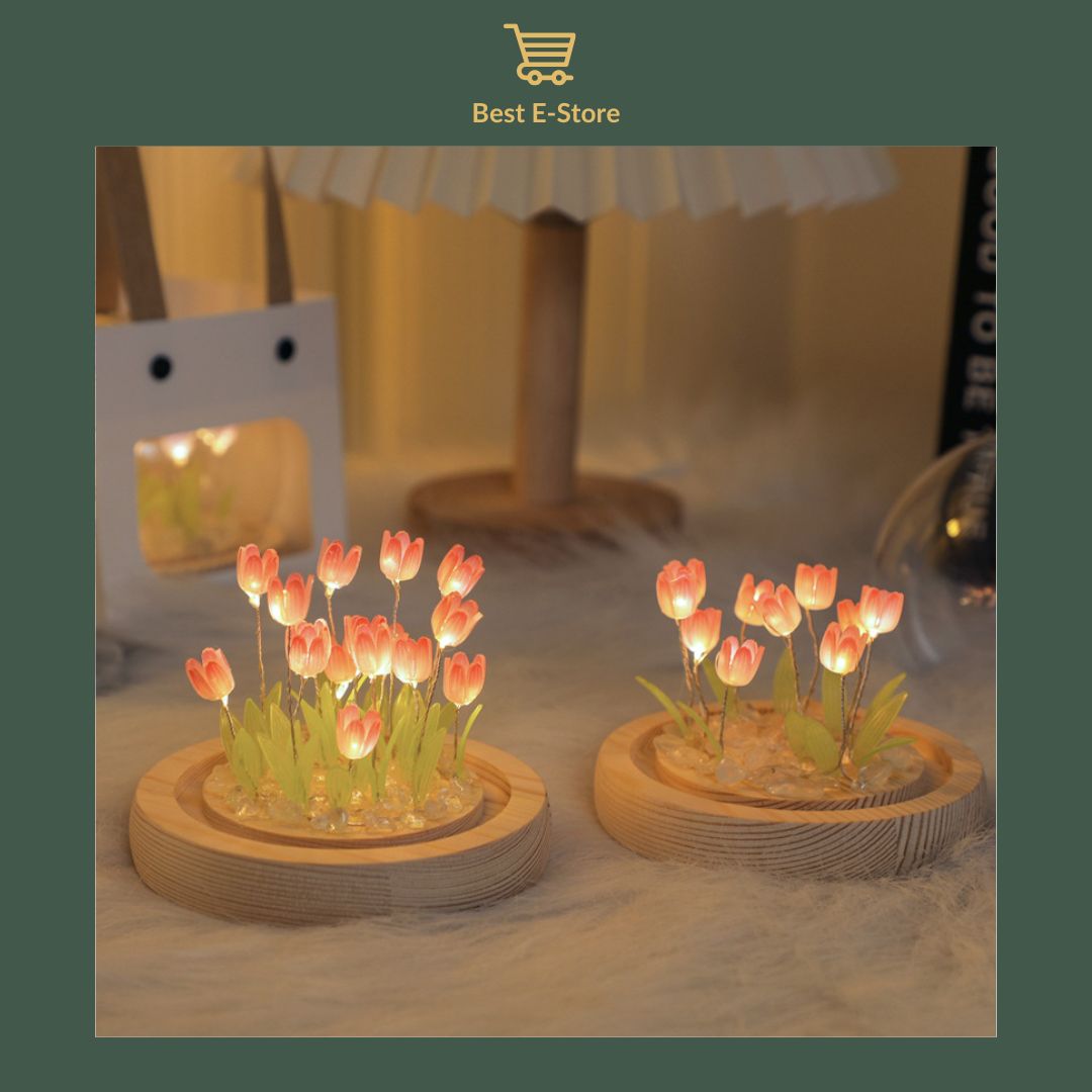 ✨ Enchanting Tulip Lamp: Cozy Ambiance & Perfect Gift Idea