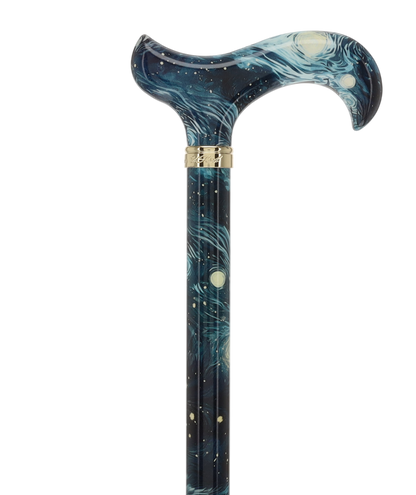 HD Pattern Designer Cane - Matching Handle & Shaft - Durable Adjustable Aluminum